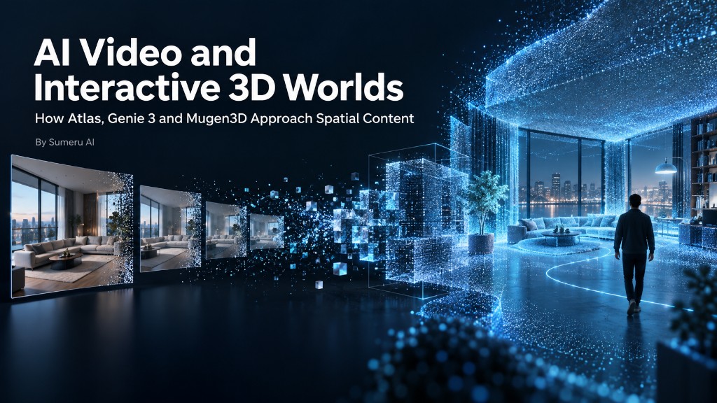 AI Video and Interactive 3D Worlds: How Atlas, Genie 3 and Mugen3D Approach Spatial Content